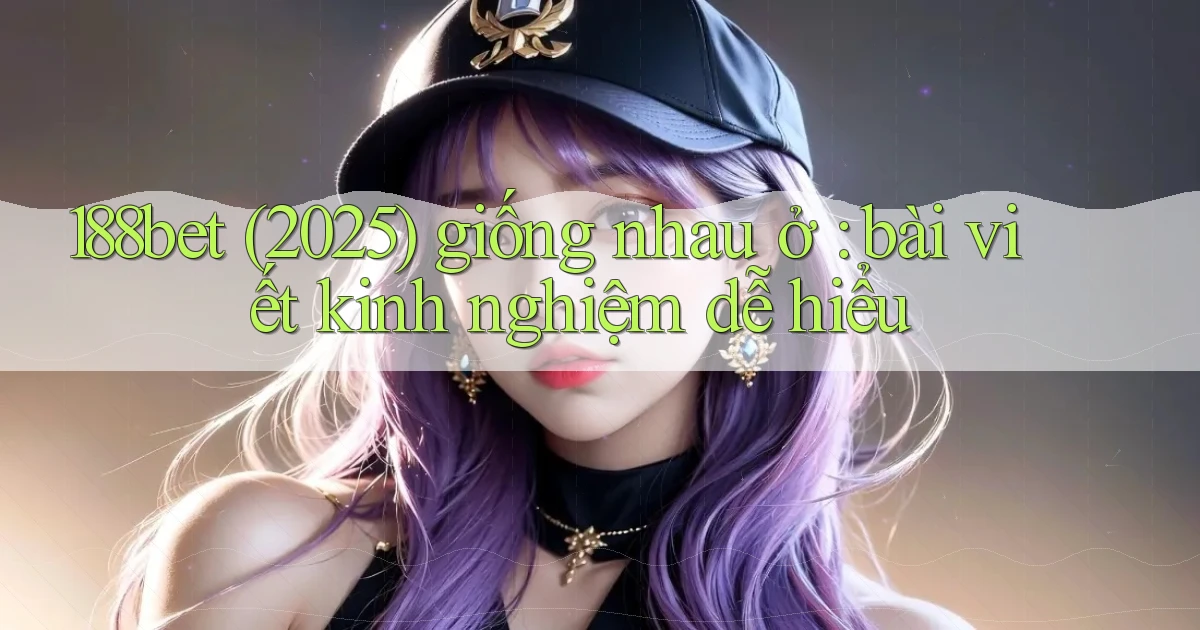 188bet (2025) giống nhau ở bài viết kinh nghiệm dễ hiểu