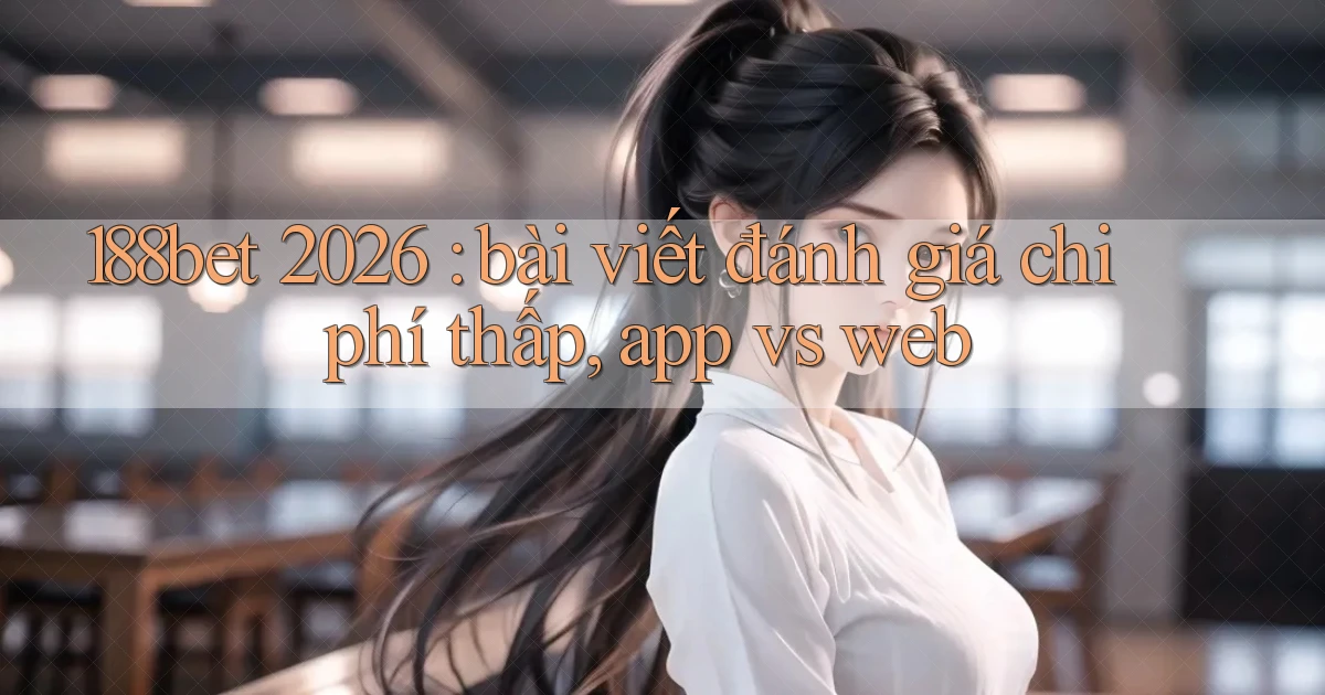188bet 2026 bài viết đánh giá chi phí thấp, app vs web