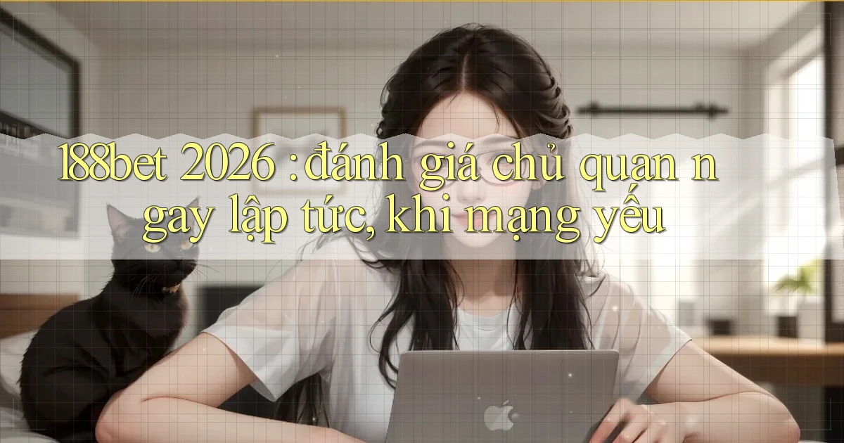188bet 2026 đánh giá chủ quan ngay lập tức, khi mạng yếu