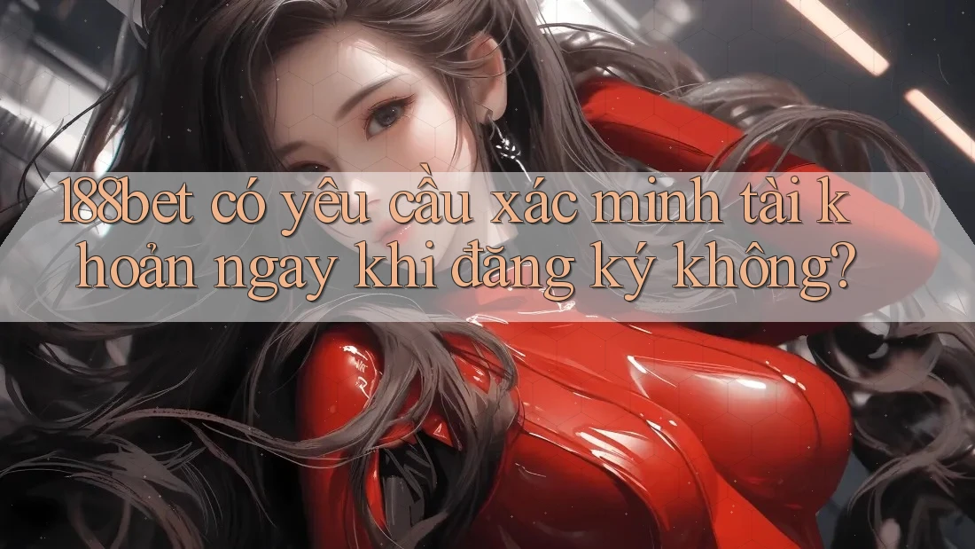 188bet có yêu cầu xác minh tài khoản ngay khi đăng ký không?