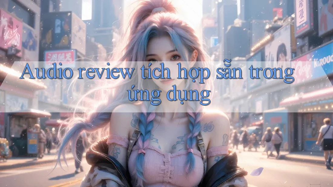 Audio review tích hợp sẵn trong ứng dụng