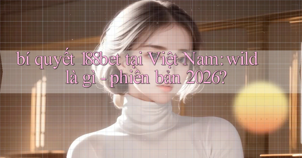 bí quyết 188bet tại Việt Nam wild là gì   phiên bản 2026