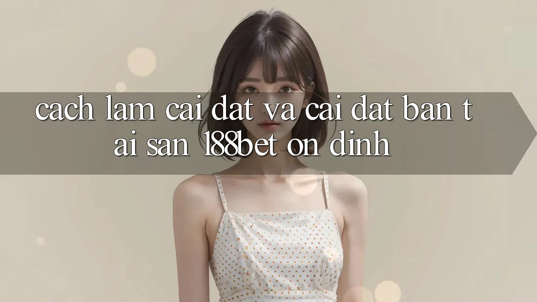 Cách làm Cài đặt Và Cài đặt Bản Tải Sẵn 188bet Ổn định