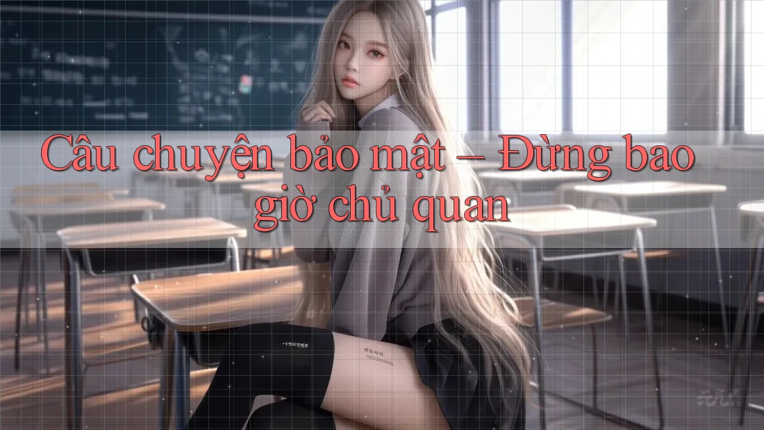 Câu chuyện bảo mật – Đừng bao giờ chủ quan