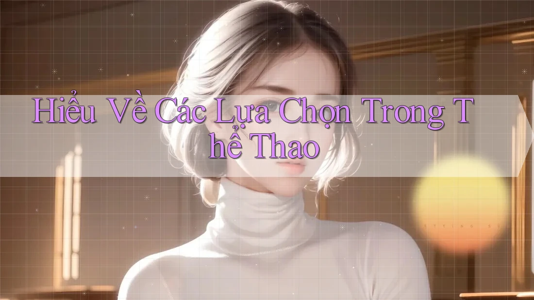 Hiểu Về Các Lựa Chọn Trong Thể Thao Hiểu Về Các Lựa Chọn Trong Thể Thao