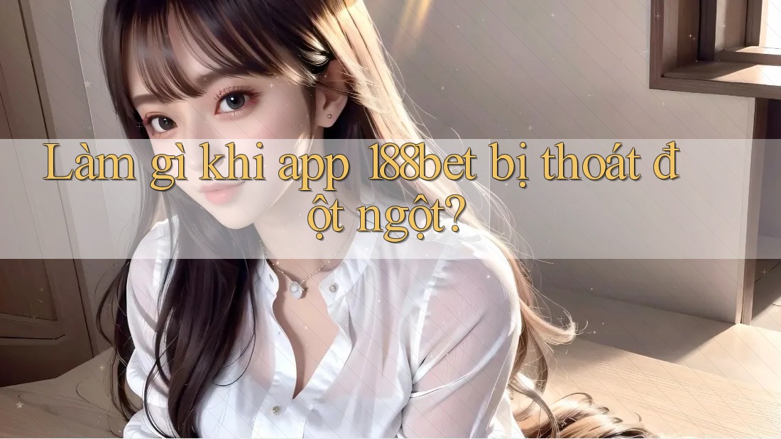Làm gì khi app 188bet bị thoát đột ngột?