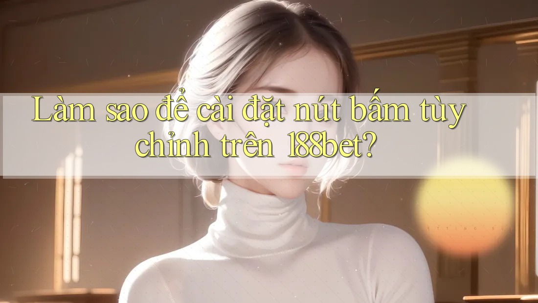 Làm sao để cài đặt nút bấm tùy chỉnh trên 188bet?