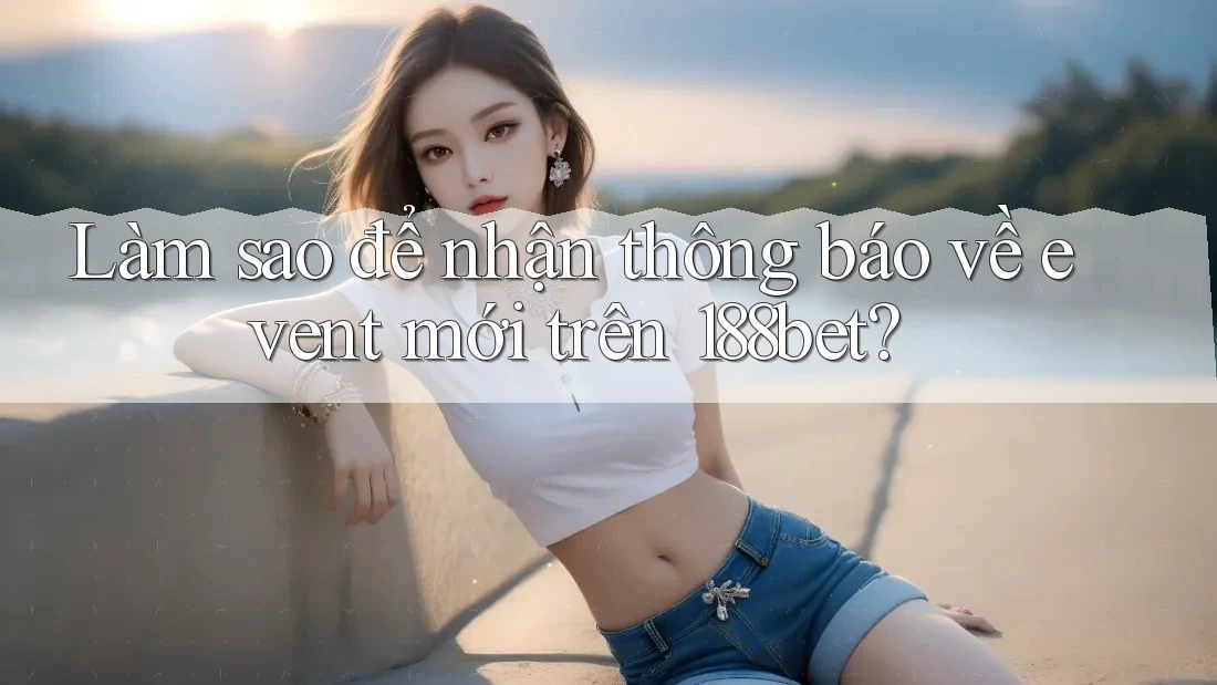 Làm sao để nhận thông báo về event mới trên 188bet?