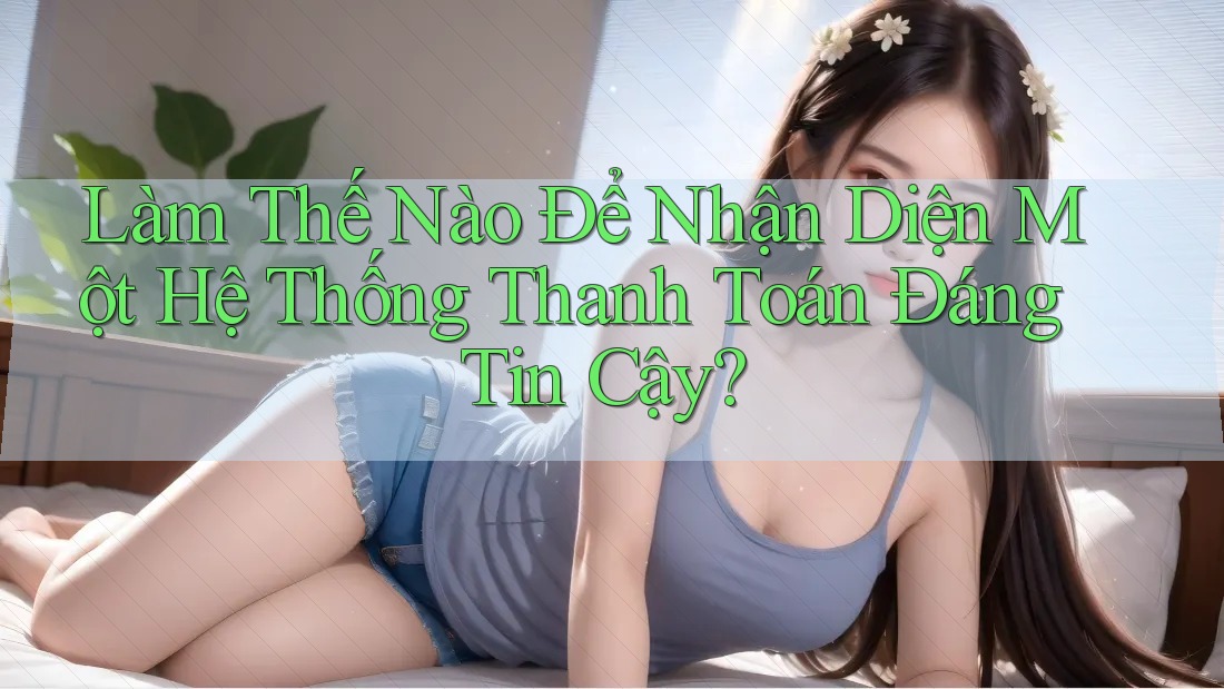 Làm Thế Nào Để Nhận Diện Một Hệ Thống Thanh Toán Đáng Tin Cậy? Làm Thế Nào Để Nhận Diện Một Hệ Thống Thanh Toán Đáng Tin Cậy?