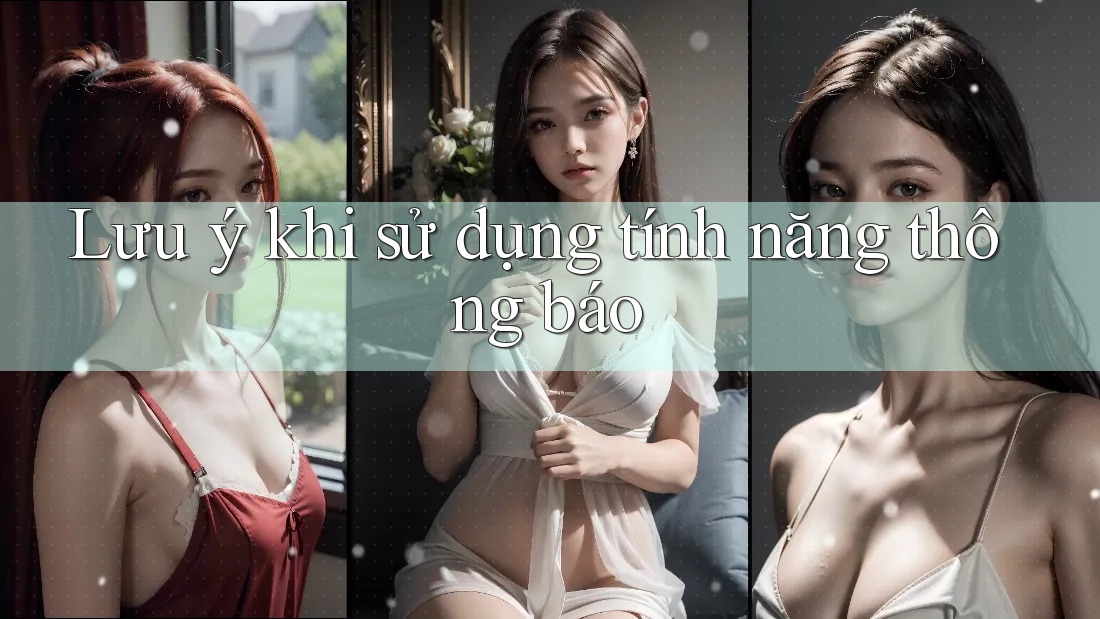 Lưu ý khi sử dụng tính năng thông báo