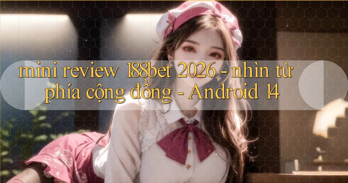 mini review 188bet 2026   nhìn từ phía cộng đồng   Android 14
