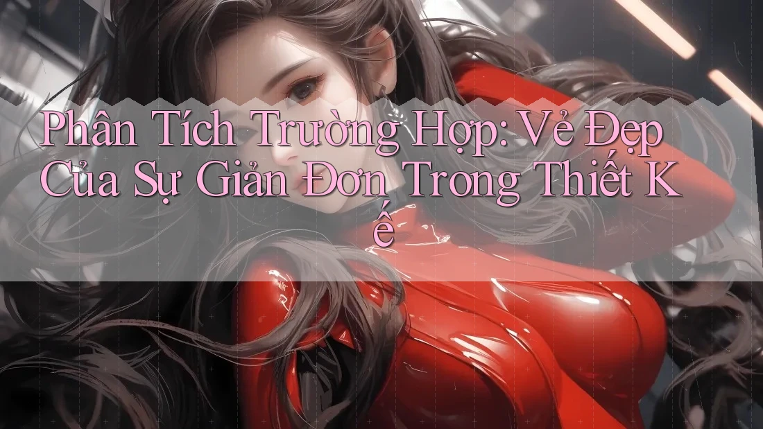 Phân Tích Trường Hợp: Vẻ Đẹp Của Sự Giản Đơn Trong Thiết Kế
