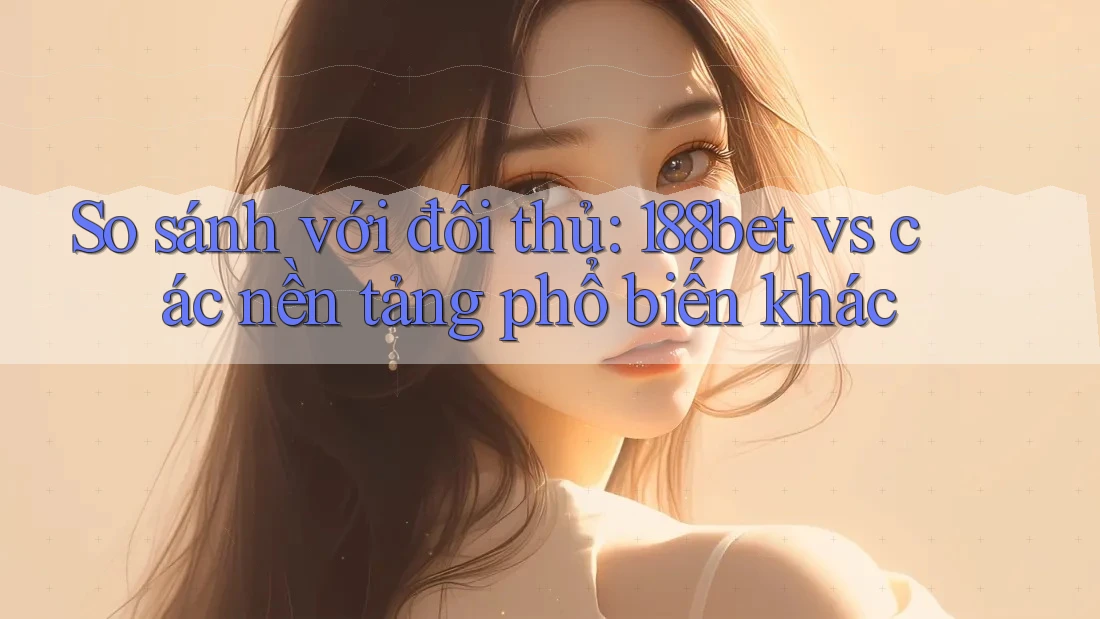 So sánh với đối thủ: 188bet vs các nền tảng phổ biến khác So sánh với đối thủ: 188bet vs các nền tảng phổ biến khác