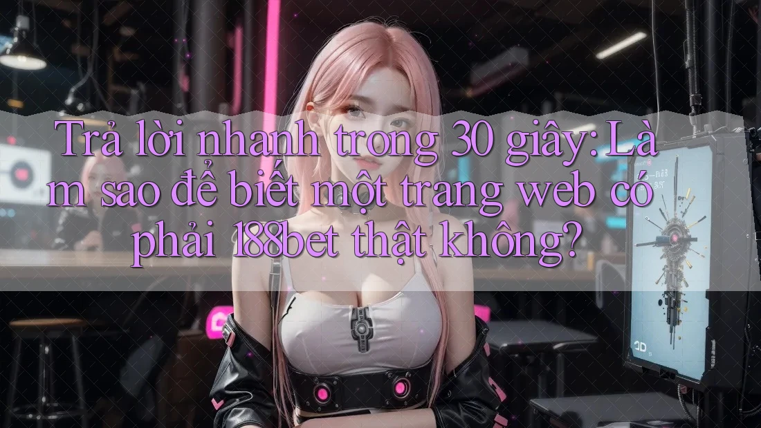 Trả lời nhanh trong 30 giây: Làm sao để biết một trang web có phải 188bet thật không?