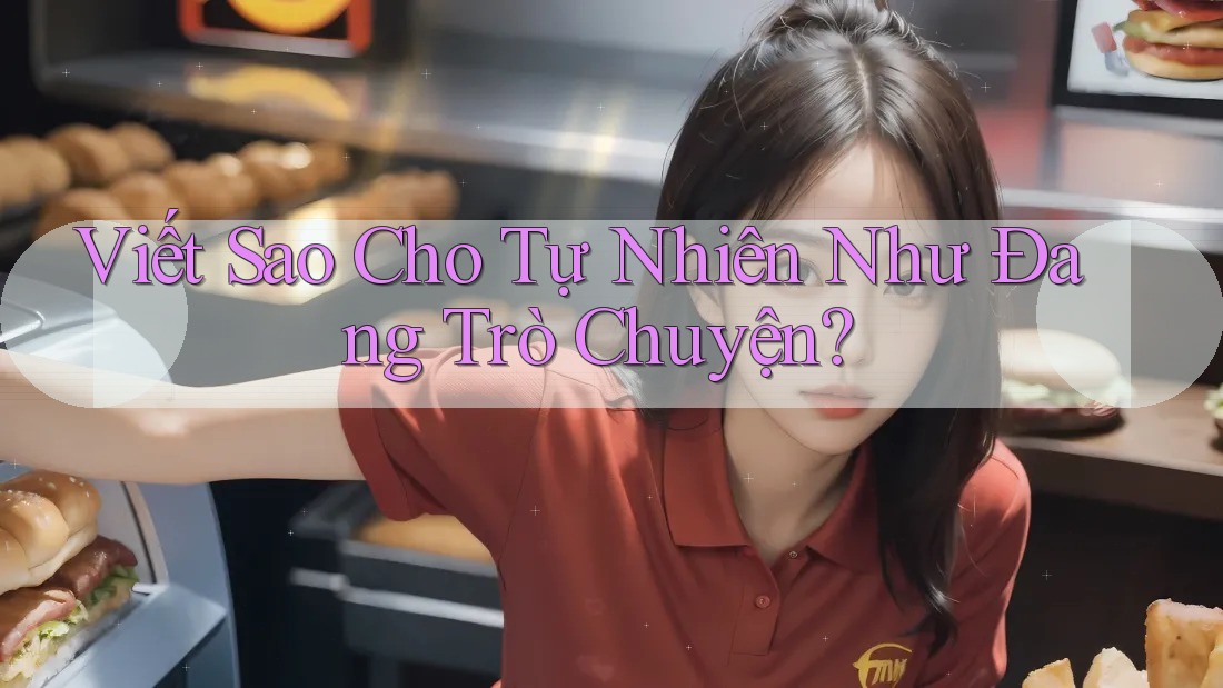 Viết Sao Cho Tự Nhiên Như Đang Trò Chuyện?