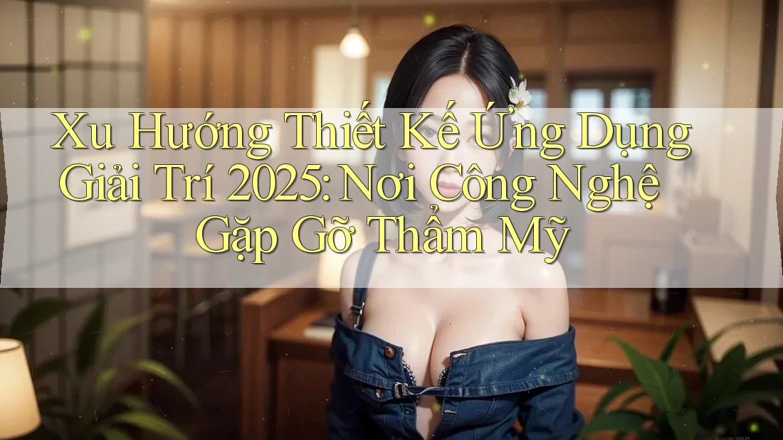 Xu Hướng Thiết Kế Ứng Dụng Giải Trí 2025: Nơi Công Nghệ Gặp Gỡ Thẩm Mỹ